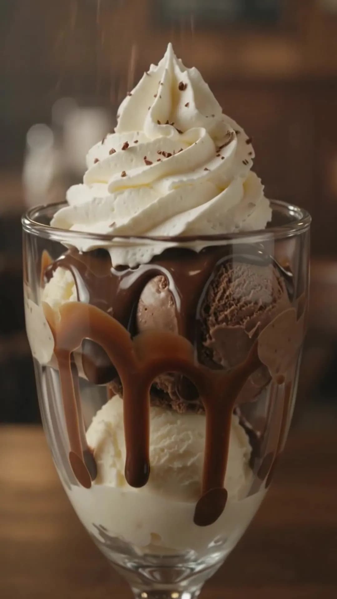 Copa chocolate y vainilla
